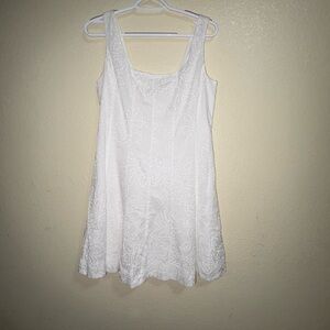 Calypso St. Barth White Sleeveless Dress